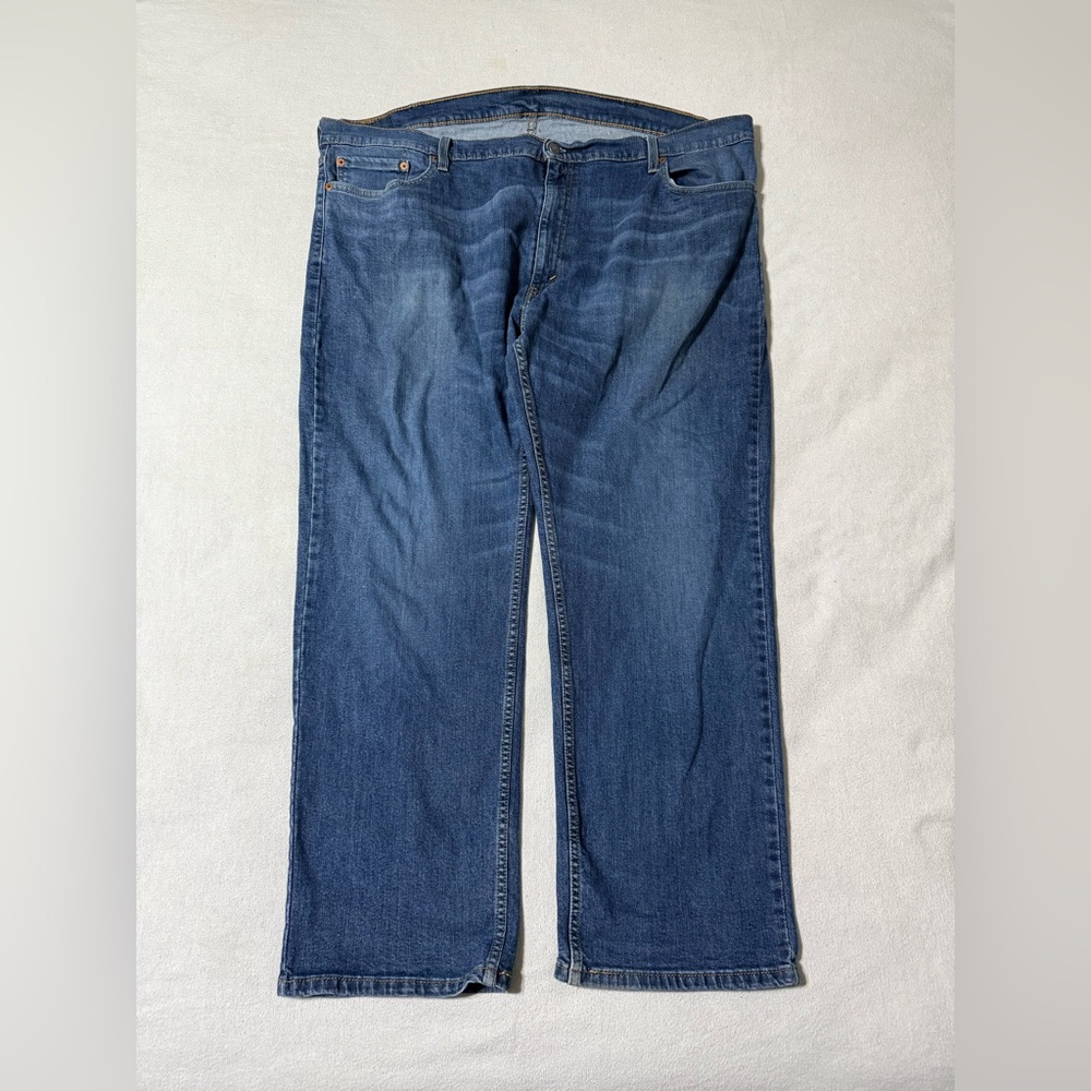 Levis 559 Jeans Mens 47x29 Blue Relaxed Straight Mid‎ Rise Medium Wash